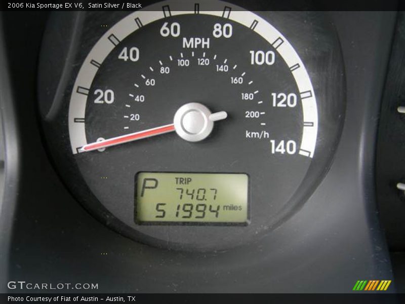 Satin Silver / Black 2006 Kia Sportage EX V6