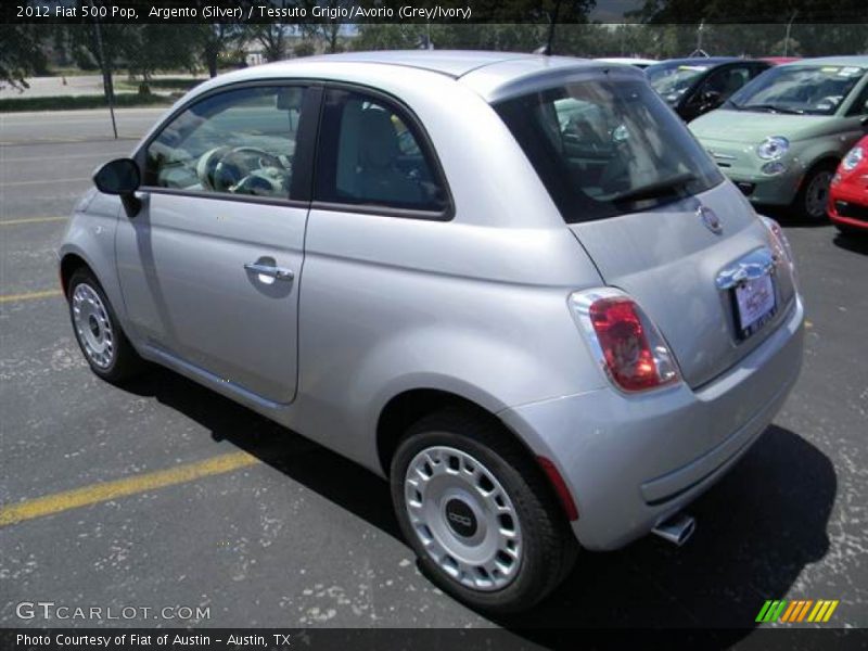 Argento (Silver) / Tessuto Grigio/Avorio (Grey/Ivory) 2012 Fiat 500 Pop