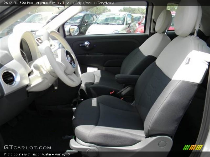 Argento (Silver) / Tessuto Grigio/Avorio (Grey/Ivory) 2012 Fiat 500 Pop
