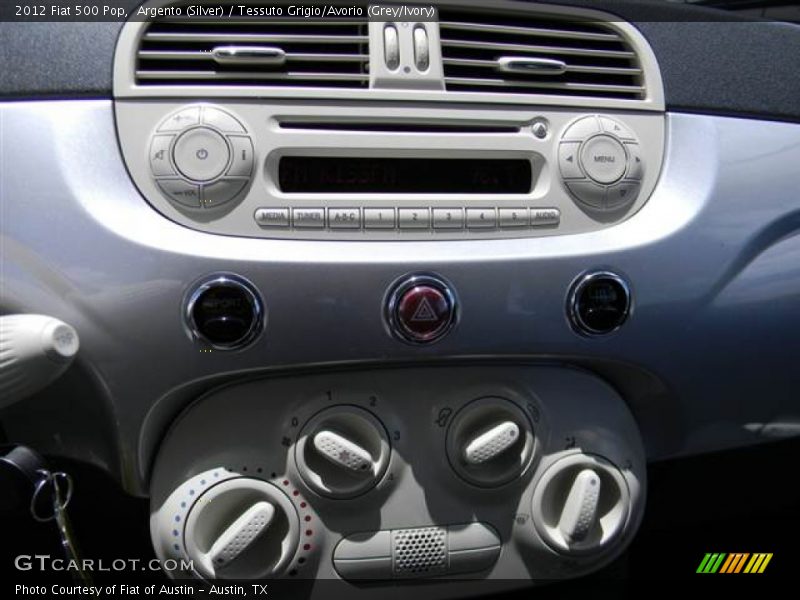 Argento (Silver) / Tessuto Grigio/Avorio (Grey/Ivory) 2012 Fiat 500 Pop