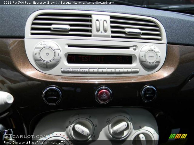 Espresso (Brown) / Tessuto Marrone/Avorio (Brown/Ivory) 2012 Fiat 500 Pop