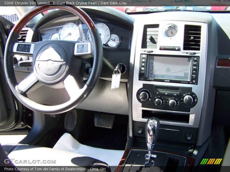 Brilliant Black Crystal Pearl / Dark Slate Gray 2008 Chrysler 300 Limited