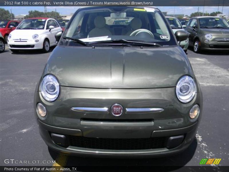 2012 500 c cabrio Pop Verde Oliva (Green)