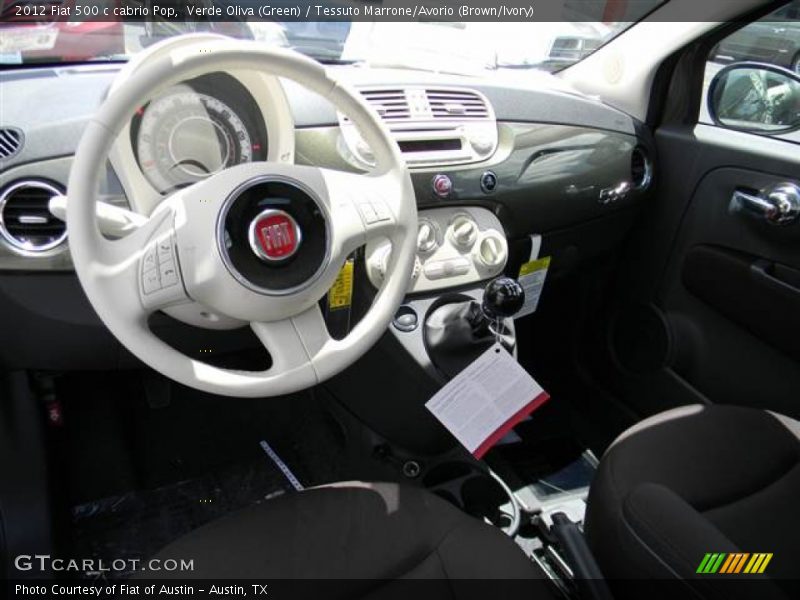 Dashboard of 2012 500 c cabrio Pop