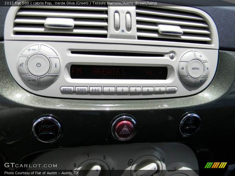 Audio System of 2012 500 c cabrio Pop