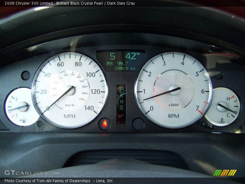 Brilliant Black Crystal Pearl / Dark Slate Gray 2008 Chrysler 300 Limited
