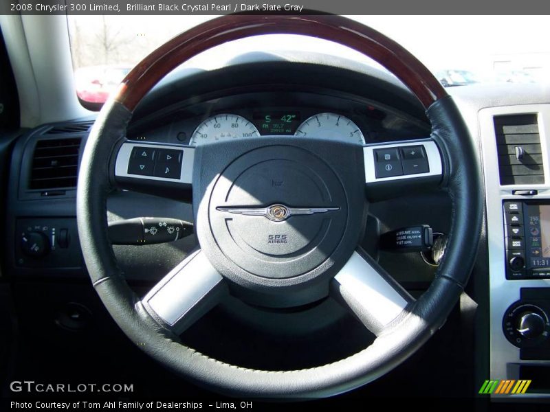 Brilliant Black Crystal Pearl / Dark Slate Gray 2008 Chrysler 300 Limited