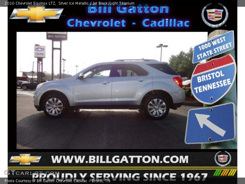 Silver Ice Metallic / Jet Black/Light Titanium 2010 Chevrolet Equinox LTZ