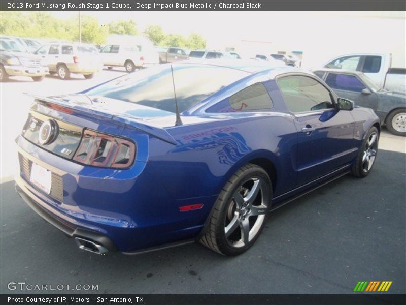 Deep Impact Blue Metallic / Charcoal Black 2013 Ford Mustang Roush Stage 1 Coupe