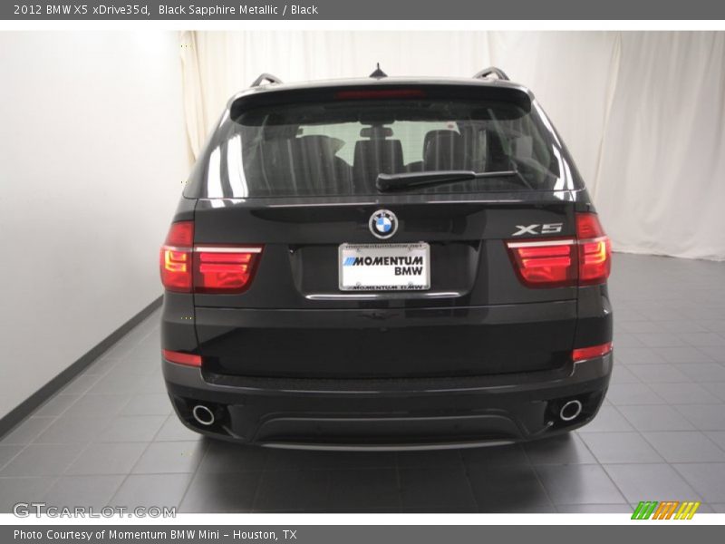 Black Sapphire Metallic / Black 2012 BMW X5 xDrive35d
