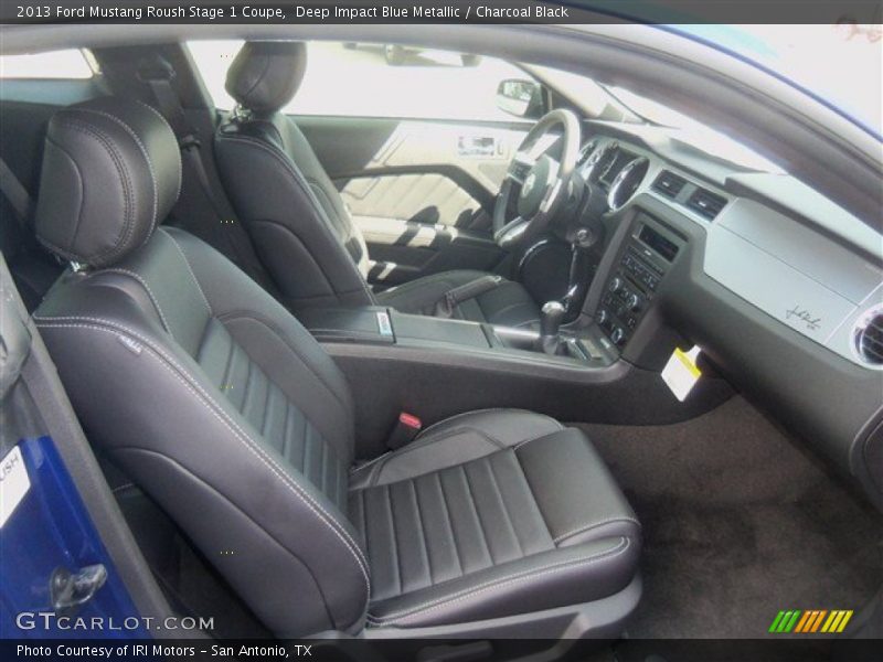 Deep Impact Blue Metallic / Charcoal Black 2013 Ford Mustang Roush Stage 1 Coupe
