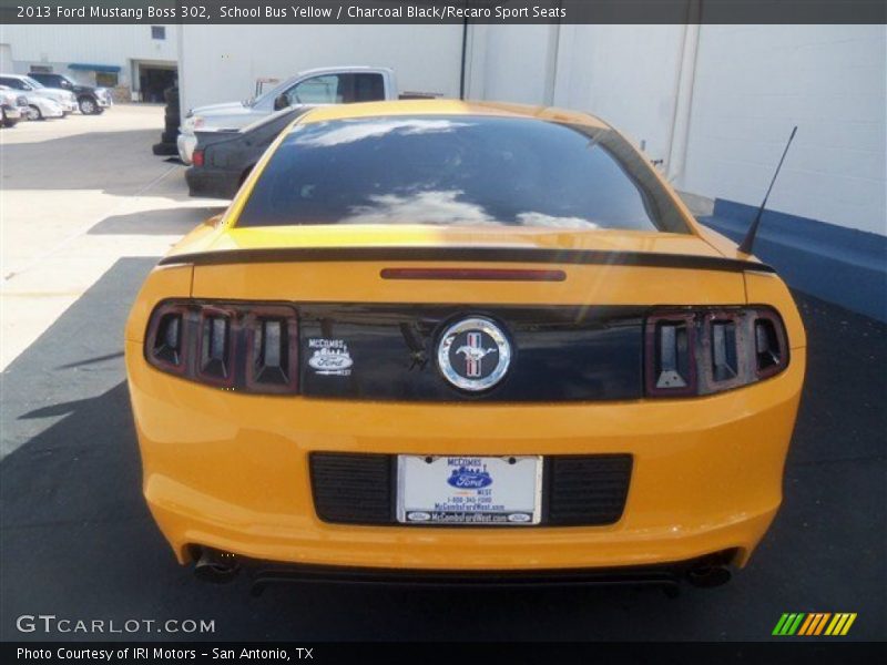 School Bus Yellow / Charcoal Black/Recaro Sport Seats 2013 Ford Mustang Boss 302