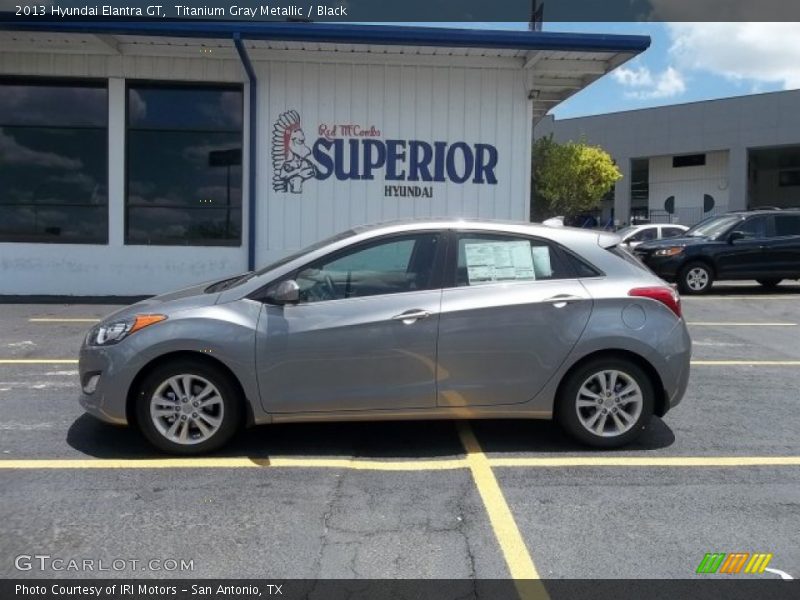 Titanium Gray Metallic / Black 2013 Hyundai Elantra GT