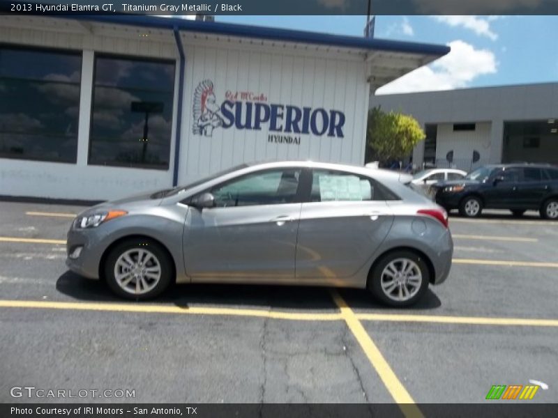 Titanium Gray Metallic / Black 2013 Hyundai Elantra GT