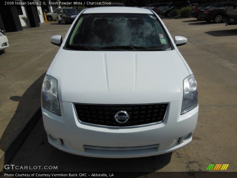 Fresh Powder White / Charcoal/Steel 2008 Nissan Sentra 2.0