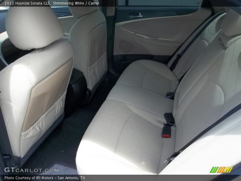 Shimmering White / Camel 2013 Hyundai Sonata GLS