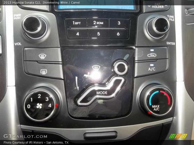 Shimmering White / Camel 2013 Hyundai Sonata GLS