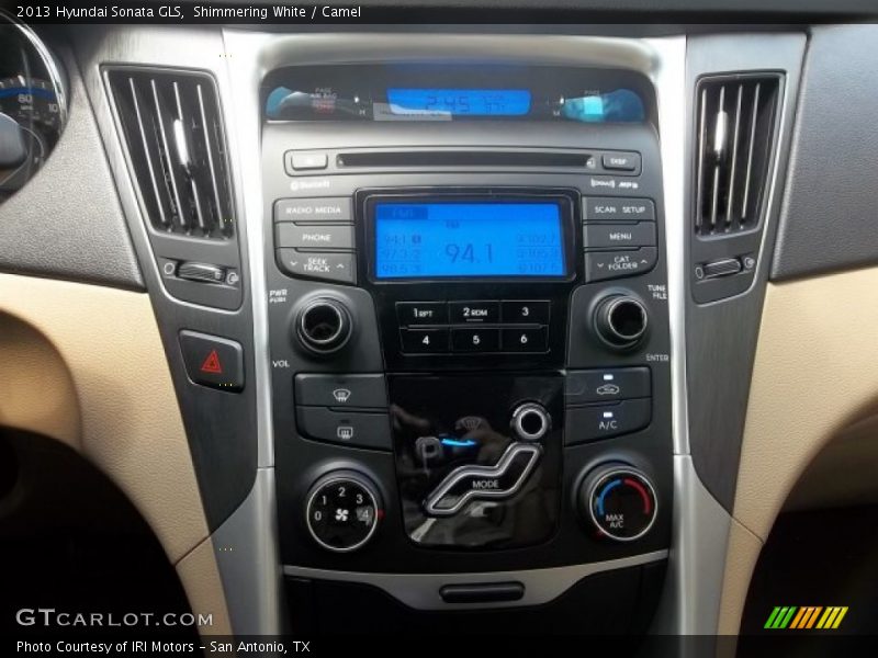 Shimmering White / Camel 2013 Hyundai Sonata GLS