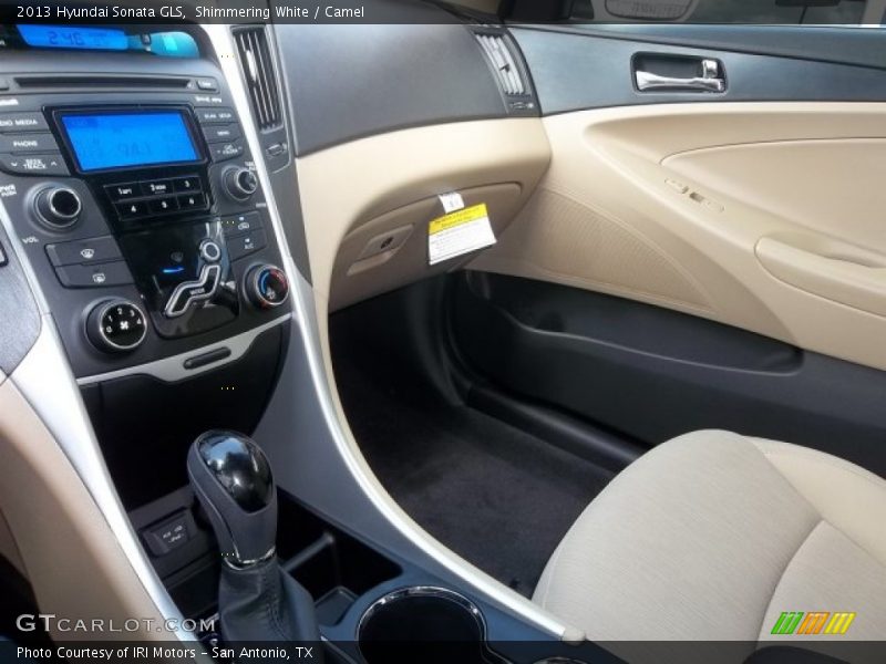 Shimmering White / Camel 2013 Hyundai Sonata GLS