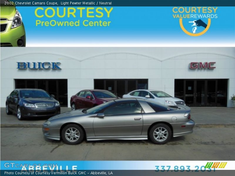 Light Pewter Metallic / Neutral 2002 Chevrolet Camaro Coupe