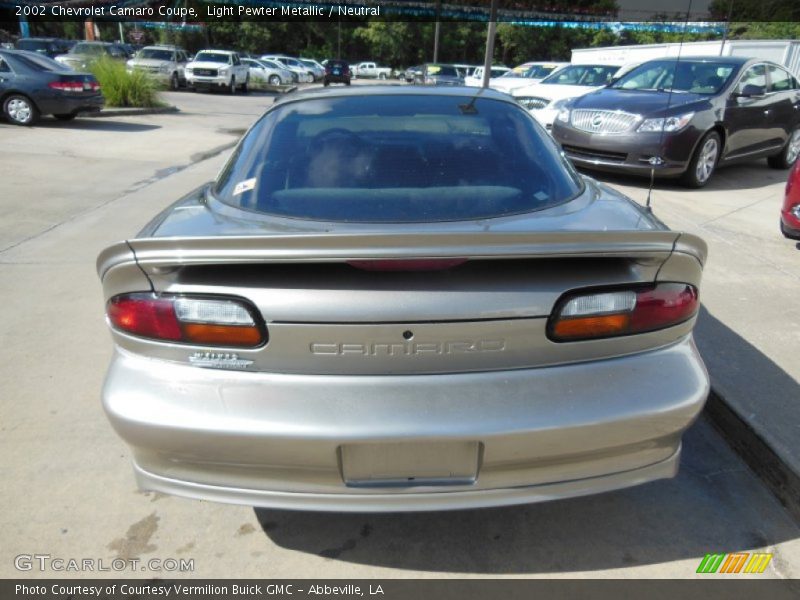 Light Pewter Metallic / Neutral 2002 Chevrolet Camaro Coupe