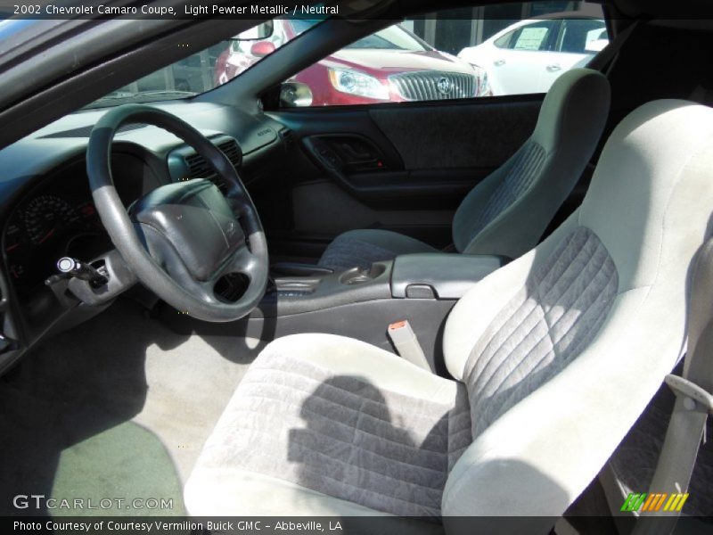 Front Seat of 2002 Camaro Coupe