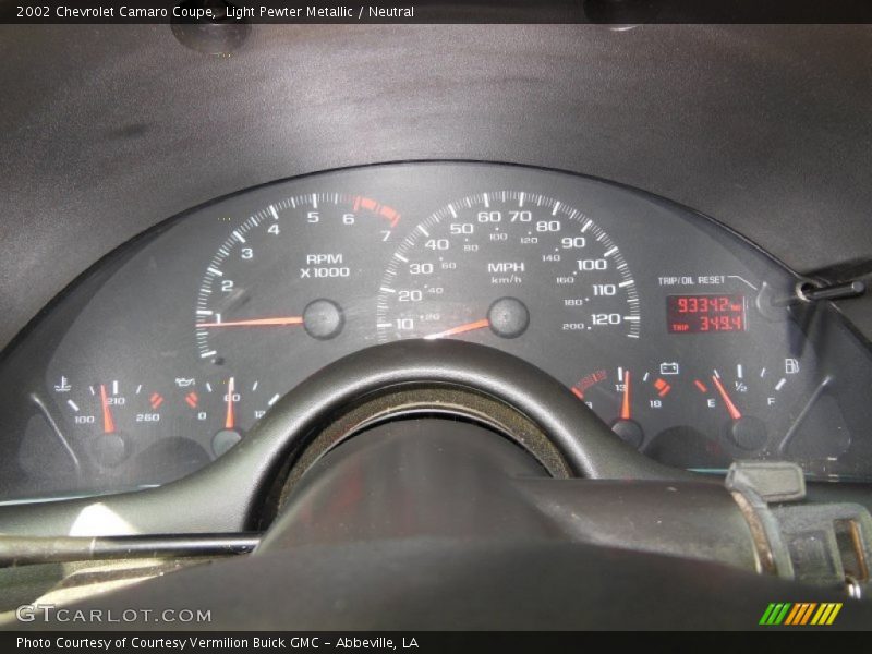 2002 Camaro Coupe Coupe Gauges
