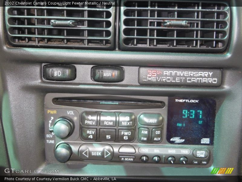 Audio System of 2002 Camaro Coupe
