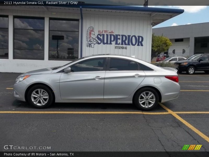 Radiant Silver / Gray 2013 Hyundai Sonata GLS