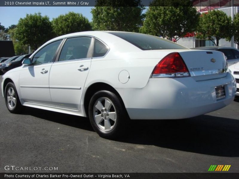 Summit White / Gray 2010 Chevrolet Impala LT