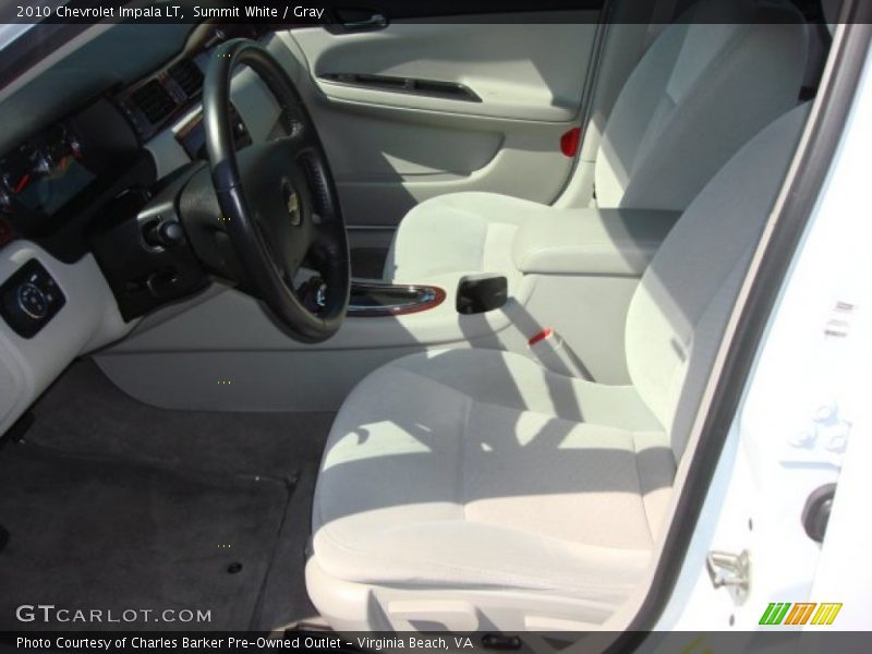Summit White / Gray 2010 Chevrolet Impala LT