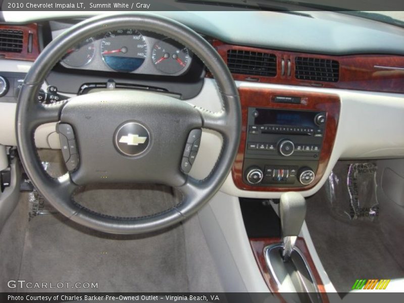 Summit White / Gray 2010 Chevrolet Impala LT