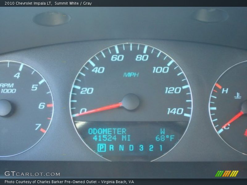 Summit White / Gray 2010 Chevrolet Impala LT