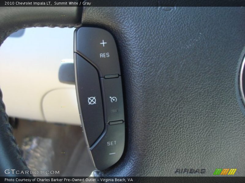 Summit White / Gray 2010 Chevrolet Impala LT