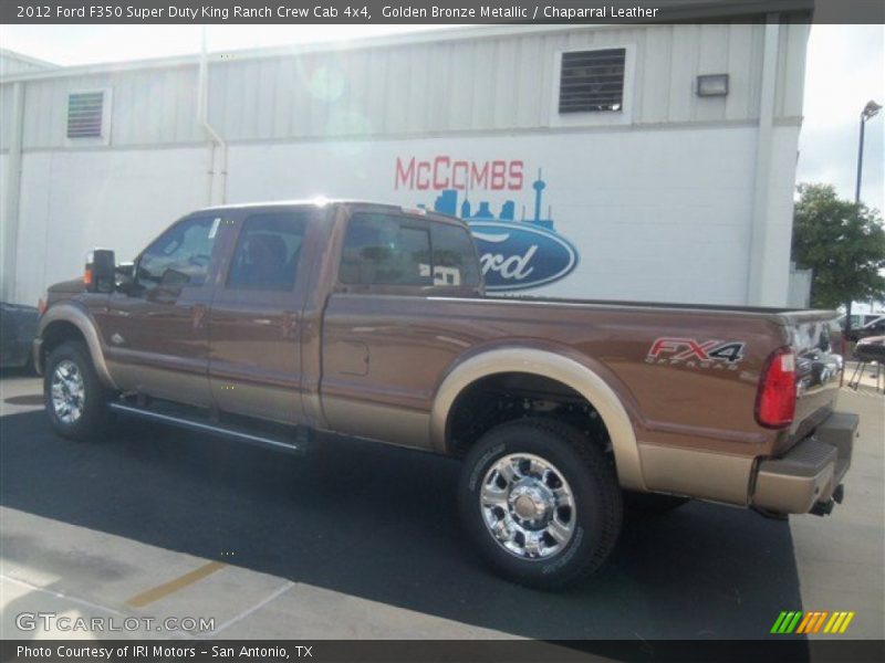 Golden Bronze Metallic / Chaparral Leather 2012 Ford F350 Super Duty King Ranch Crew Cab 4x4