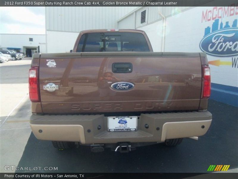 Golden Bronze Metallic / Chaparral Leather 2012 Ford F350 Super Duty King Ranch Crew Cab 4x4