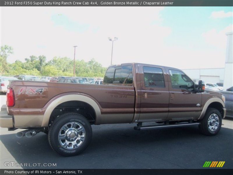 Golden Bronze Metallic / Chaparral Leather 2012 Ford F350 Super Duty King Ranch Crew Cab 4x4