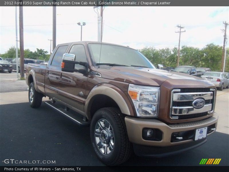 Golden Bronze Metallic / Chaparral Leather 2012 Ford F350 Super Duty King Ranch Crew Cab 4x4