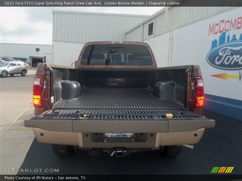 Golden Bronze Metallic / Chaparral Leather 2012 Ford F350 Super Duty King Ranch Crew Cab 4x4