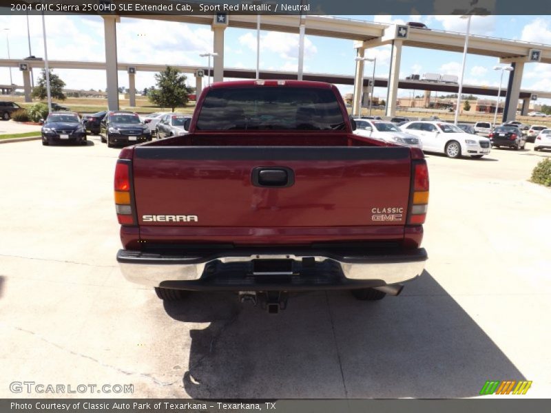 Sport Red Metallic / Neutral 2004 GMC Sierra 2500HD SLE Extended Cab