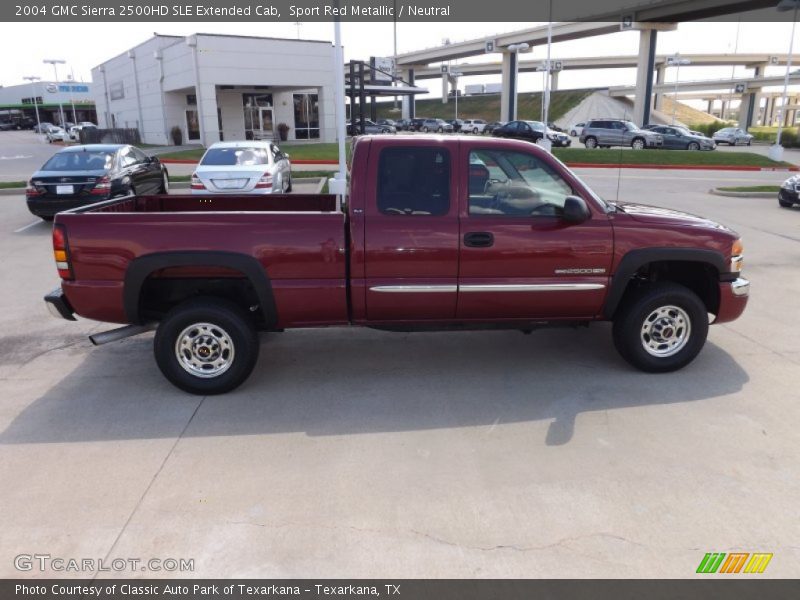 Sport Red Metallic / Neutral 2004 GMC Sierra 2500HD SLE Extended Cab