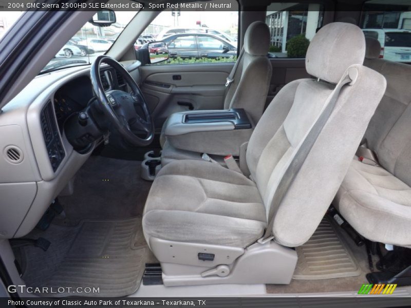Sport Red Metallic / Neutral 2004 GMC Sierra 2500HD SLE Extended Cab