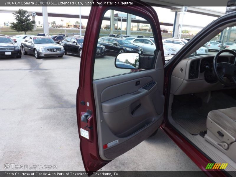 Sport Red Metallic / Neutral 2004 GMC Sierra 2500HD SLE Extended Cab