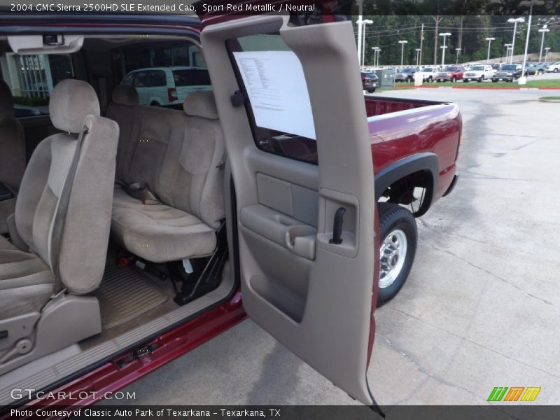 Sport Red Metallic / Neutral 2004 GMC Sierra 2500HD SLE Extended Cab