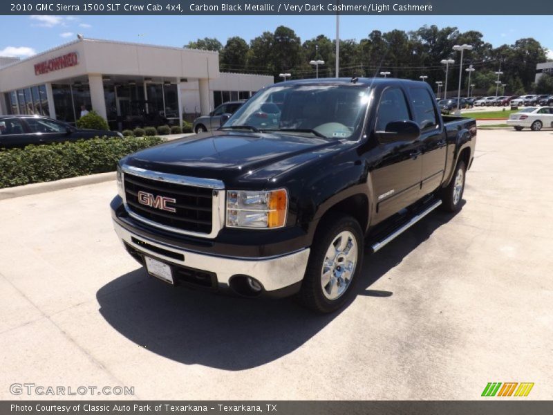 Carbon Black Metallic / Very Dark Cashmere/Light Cashmere 2010 GMC Sierra 1500 SLT Crew Cab 4x4