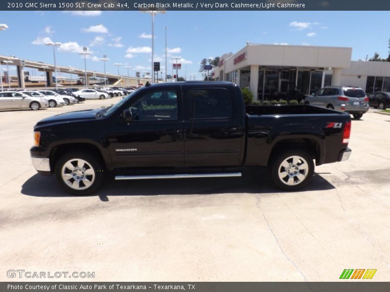 Carbon Black Metallic / Very Dark Cashmere/Light Cashmere 2010 GMC Sierra 1500 SLT Crew Cab 4x4