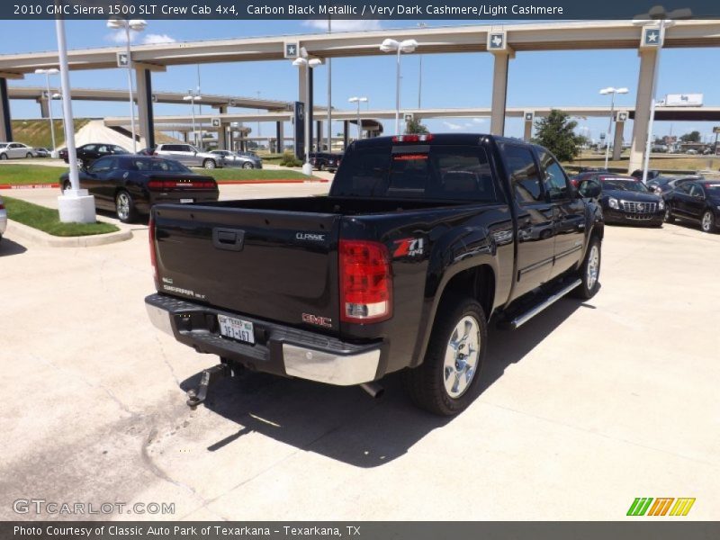 Carbon Black Metallic / Very Dark Cashmere/Light Cashmere 2010 GMC Sierra 1500 SLT Crew Cab 4x4