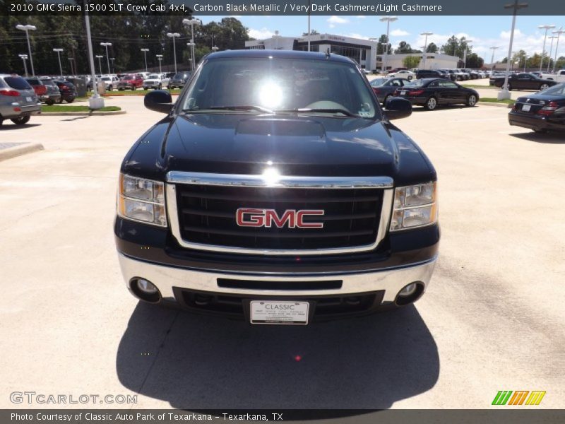 Carbon Black Metallic / Very Dark Cashmere/Light Cashmere 2010 GMC Sierra 1500 SLT Crew Cab 4x4