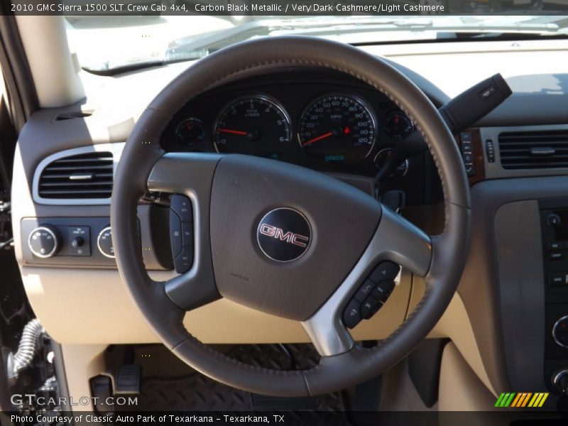 Carbon Black Metallic / Very Dark Cashmere/Light Cashmere 2010 GMC Sierra 1500 SLT Crew Cab 4x4