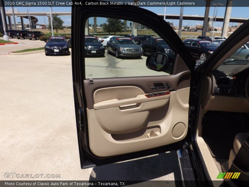 Carbon Black Metallic / Very Dark Cashmere/Light Cashmere 2010 GMC Sierra 1500 SLT Crew Cab 4x4